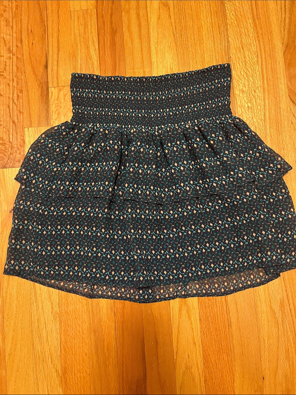 Women's Smocked Tiered Mini Skirt